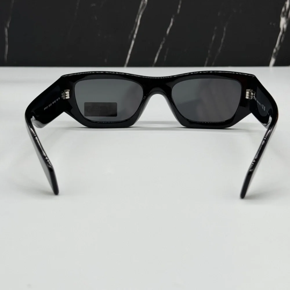 NEW PRADA SPRA01 16K08Z UNISEX SUNGLASSES PRA01S BLACK GEOMETRIC SPR A01 EYEWEAR - Picture 10 of 14